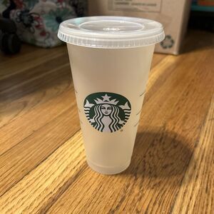Starbucks 2022 Summer Mystery Color Changing Reusable Cold Cup 24oz Lid Read